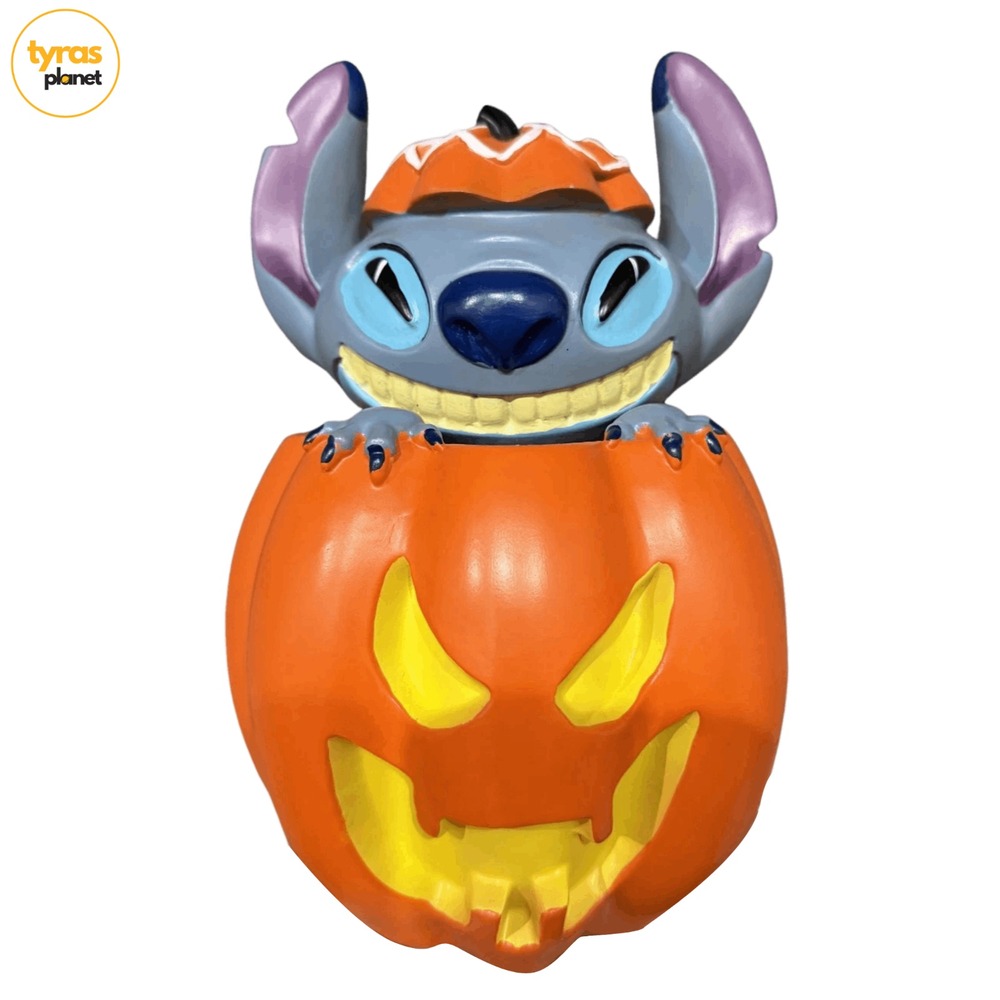 Disney Stitch Halloween Pumpkin Jack-O-Lantern Figurine Decor 2024 TJ 078707